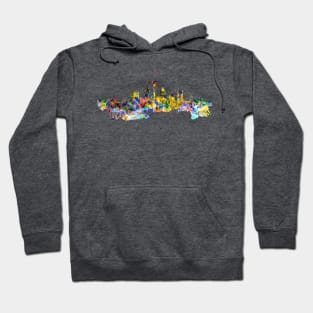 San Antonio Skyline Silhouette Hoodie